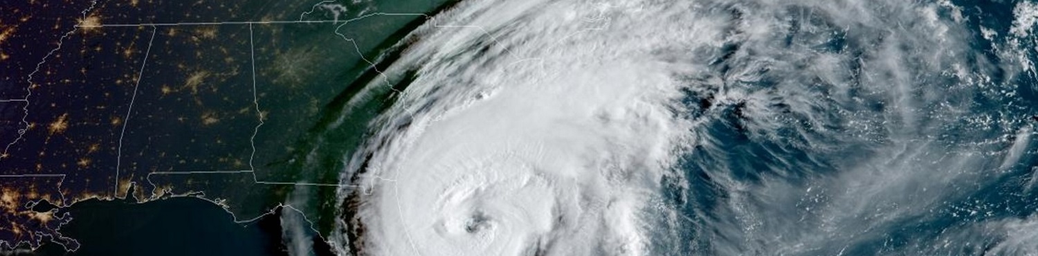 Satellite Image of Hurricane Dorain, as it approaches the East Coast.